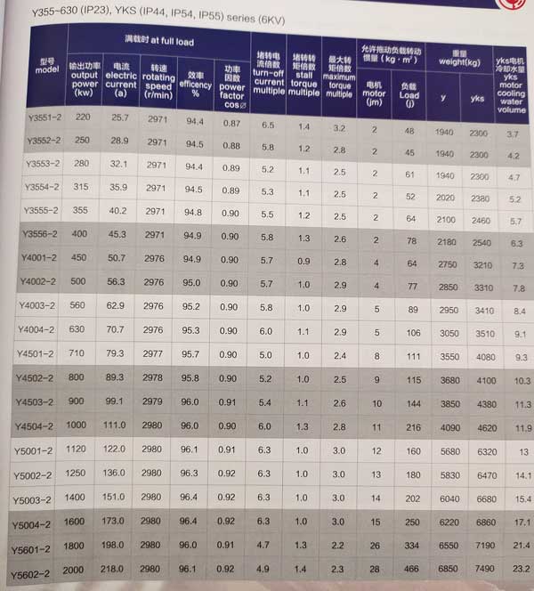 Y、YKS、YKK系列6KV中型高壓三相異步電動(dòng)機(jī)